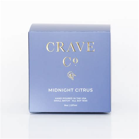 Midnight Citrus Boxed Candle – Crave Candles