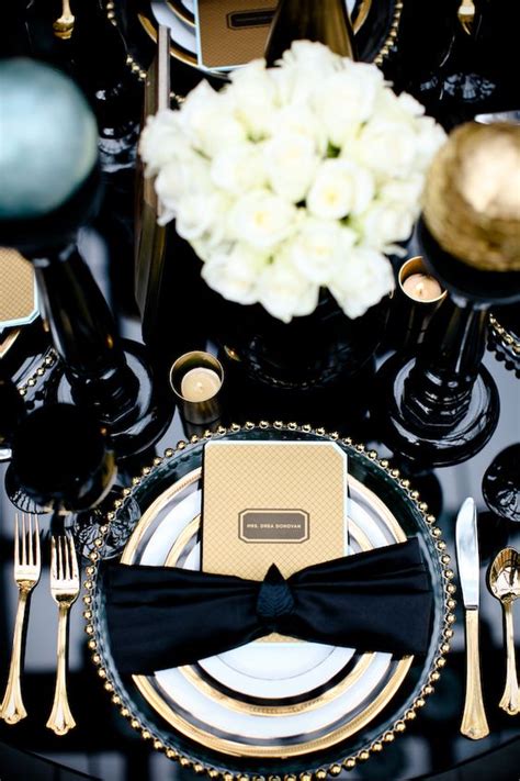 20 Black and Gold Wedding Color Ideas for Fall /Winter