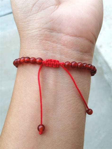 Carnelian Bracelet Red Bead Bracelet Red Carnelian Jewelry | Etsy