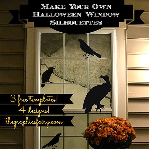 DIY Halloween Window Silhouette Templates! - The Graphics Fairy