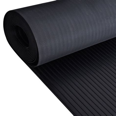 Wide Ribbed Rubber Flooring Rolls | ARKMat