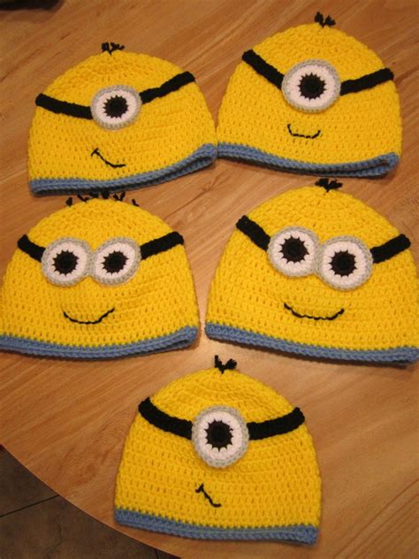 Crochet Despicable Me "Minion" Hats Custom Pattern - April Fiet