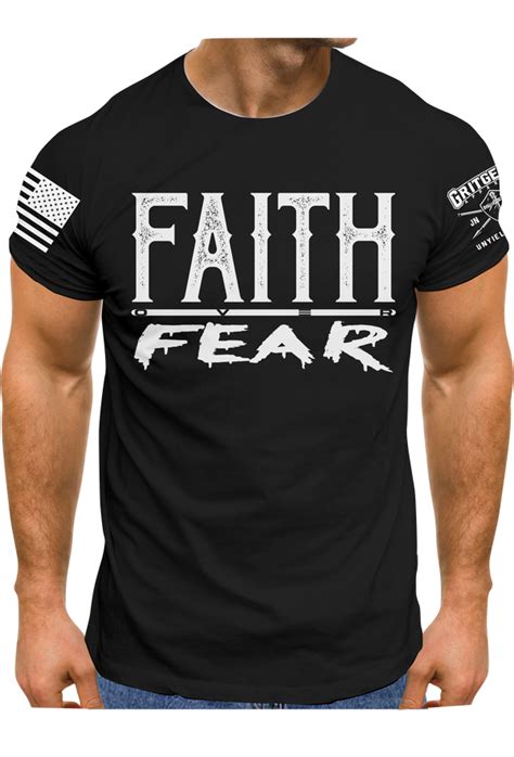 Faith over Fear T-shirt | Grit Gear Apparel - GRITGEAR Apparel