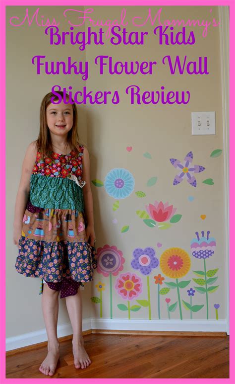 Bright Star Kids: Funky Flower Wall Stickers Review – Miss Frugal Mommy