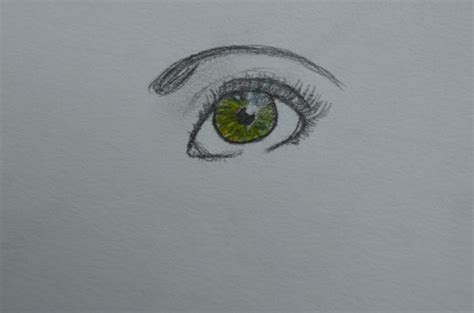 Green Eye. ive always had a thing for drawing eyes | Eye drawing, Drawings, Green eyes