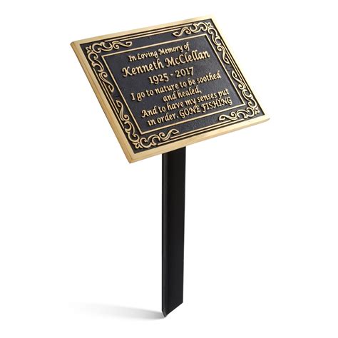 Solid Cast Brass Memorial Plaque Personalized in Full 3D Brass - Etsy