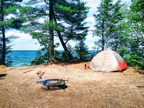 My favorite spot in Michigan, dispersed camping in the Hiawatha National Forest : r/camping