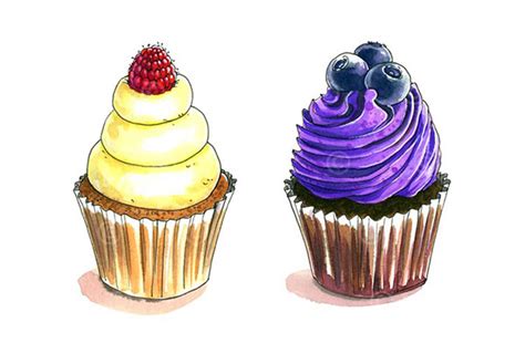 Watercolor food sketches :: Behance