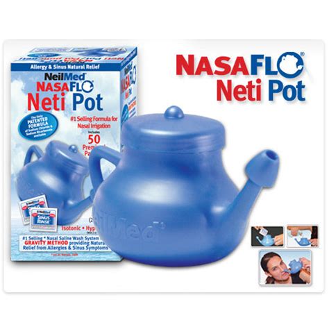 Free NeilMed NasaFlo Neti Pot with Two Packets | VonBeau