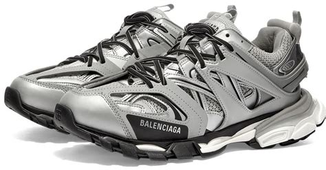 Balenciaga Track Sneaker in Silver (Metallic) for Men - Lyst
