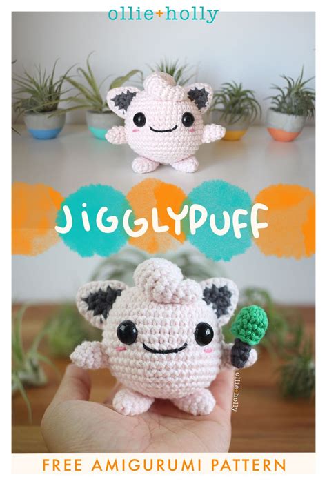 crochet pokemon pattern jigglypuff pokemon amigurumi Sewing & Fiber ...