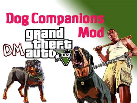 Gta 5 Dog Companions Mod - Grand Theft Auto V - YouTube