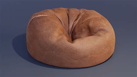 a soft bean bag chair 3D model animated | CGTrader