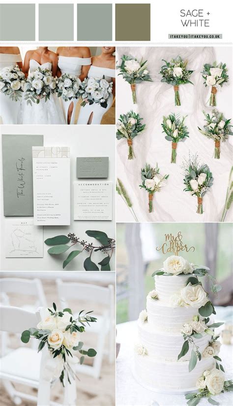 Sage and White Wedding Color Palette That Absolutely Awesome