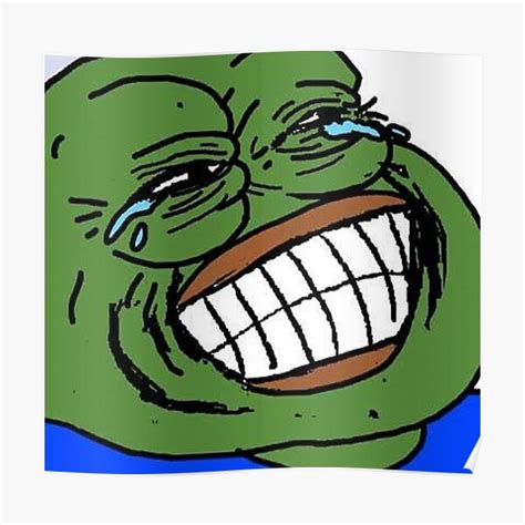 "Laughing Pepe" Poster by snipermask | Redbubble