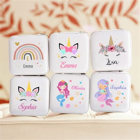 Personalized Jewelry Box with Unicorn/Mermaid, Children’s Jewelry Box ...