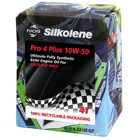 Silkolene - Pro 4 Plus 10W-50 Lube Cube - 4 Litre - FREE UK DELIVERY