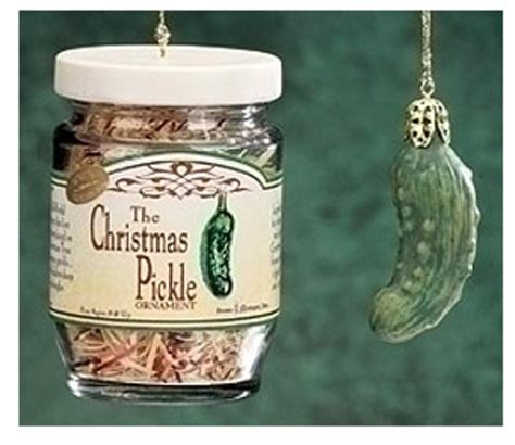 The Famous German Christmas Pickle in Glass Jar Holiday Ornament Set | Walmart Canada