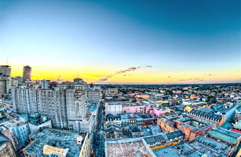 aerial view and fish eye photography of high rise city buildings at golden hour free image | Peakpx