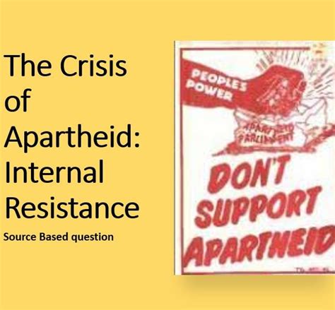 Defying Apartheid: The Power of Internal Resistance in South Africa