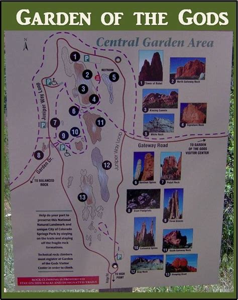 Garden of the Gods Park Map – Hikers of all ages enjoy 15 miles of ...