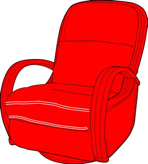 Clipart - Lounge Chair Red