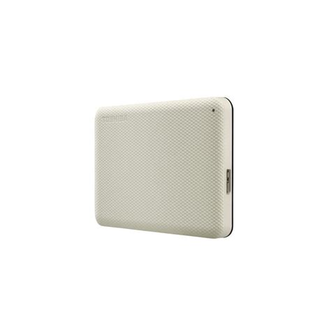 Toshiba CANVIO Advance Plus - Portable External Hard Drive 2TB USB 3.0 - White (Includes both ...