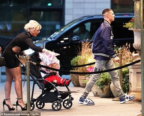 Phil Foden heads out for a family dinner with girlfriend Rebecca Cooke ...