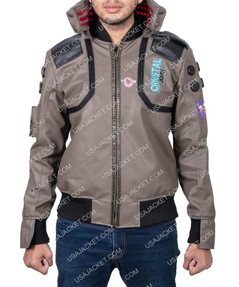 Cyberpunk 2077 Jacket | Character V Samurai Light-up Bomber Leather Jacket