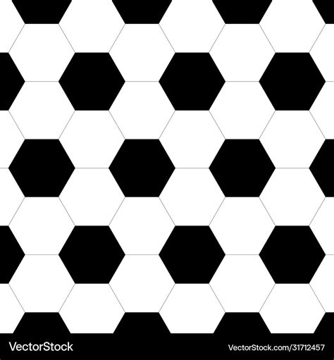 Seamless football pattern soccer ball texture Vector Image