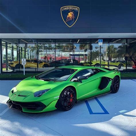 Insane Shot of this Green Lamborghini Aventador!!! * What is your dreamcar? * #lamborghini # ...