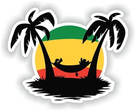 Jamaica 01 Sticker Flag for Laptop Book Fridge Guitar Motorcycle Helmet Toolbox Door PC Boat ...