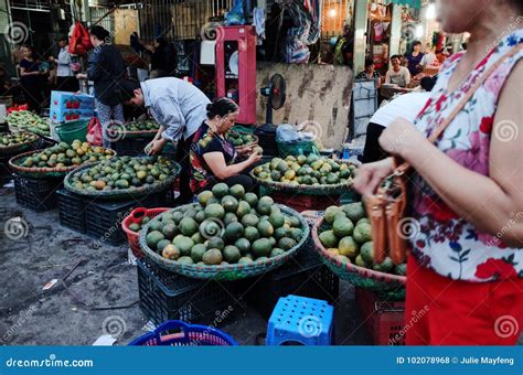 Long Bien Market editorial stock photo. Image of pomelo - 102078968