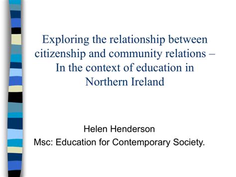 Exploring the relationship between citizenship and