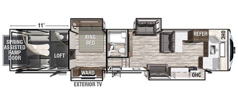 Cyclone Toy Hauler Front Living Room | www.resnooze.com