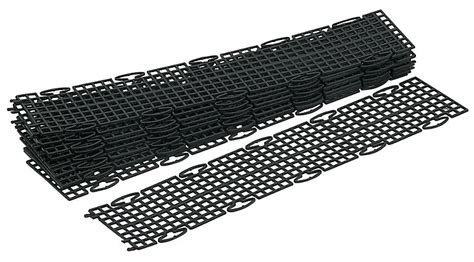 FloPlast Black Gutter guard (L)500mm, Pack of 10 | DIY at B&Q