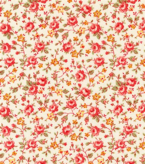 Premium Quilt Cotton Fabric 44"-Small Floralnull | Cotton quilting ...