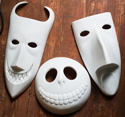 inspired Lock Shock Barrel masks UNPAINTED by Maskforsale on Etsy