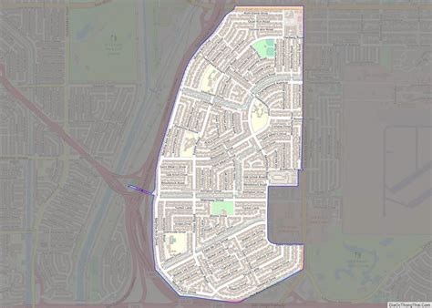 Map of Rossmoor CDP, California - Thong Thai Real