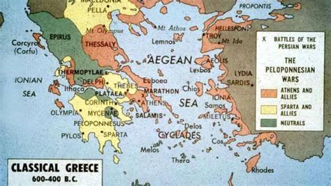 Delian League Map: The Ancient Alliances | AncientPedia