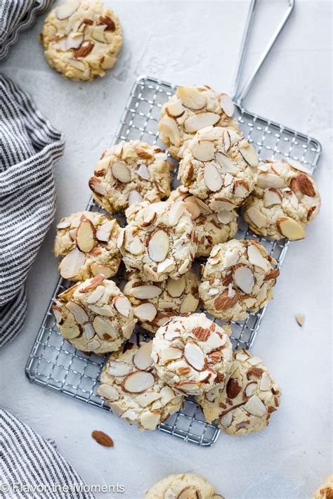 Greek Almond Cookies (Amygdalota) - Flavor the Moments