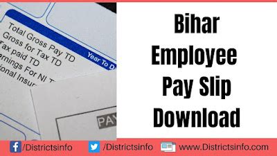 Bihar Employee Pay Slip download 2024 from CFMS Bihar website