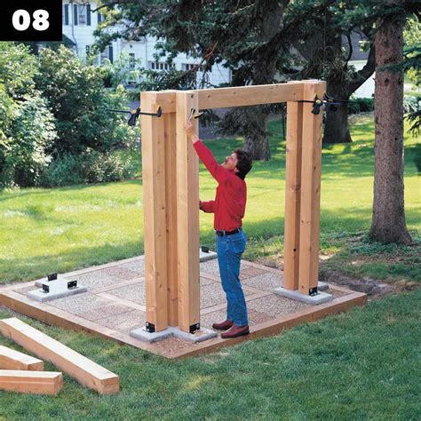 How to Build a DIY Pavilion | Wooden gazebo, Pavilion, Post and beam