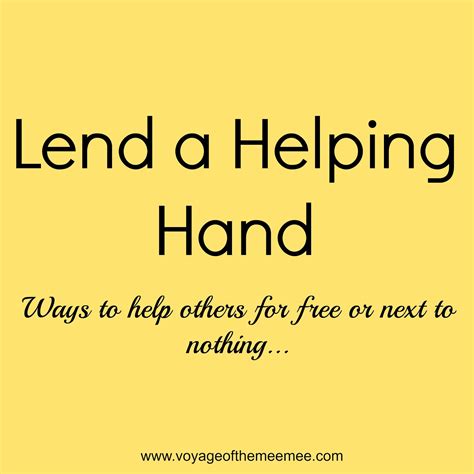 Lending A Hand Quotes - genetrust