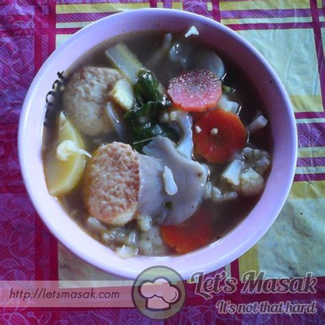 Sup Sayur Simple Recipe | LetsMasak