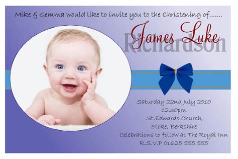 Baptism Invitations Templates