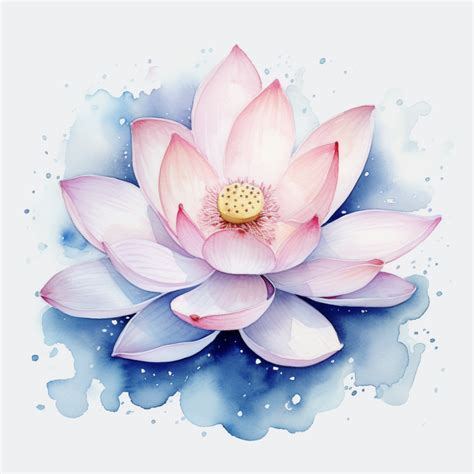 Watercolor Lotus Flower by thekingswolf on DeviantArt