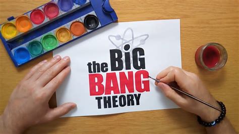 How to draw The Big Bang Theory logo - YouTube