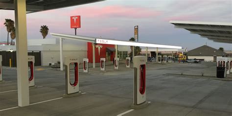 Tesla is about to bring online its biggest Supercharger stations in the US - first look at new ...