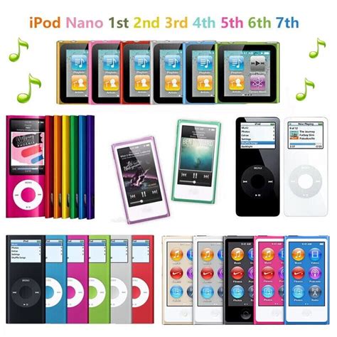 Apple iPod Nano 1st 2nd 3rd 4th 5th 6th 7th Gen(2GB 4GB 8GB 16GB)-All ...